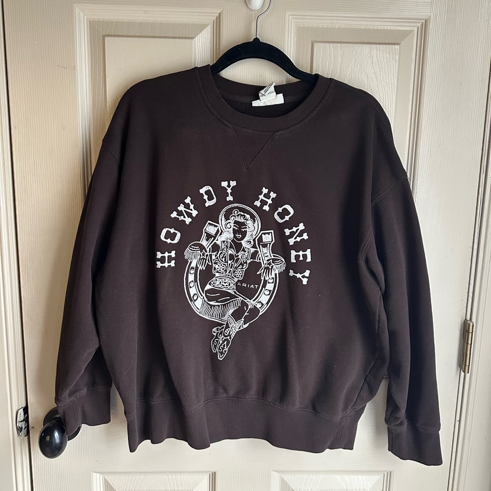 Ariat Howdy Honey Dark Brown Sweatshirt